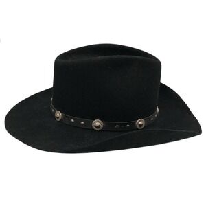 Resistol Bradford Western XX Premium Wool Size 7-1/2 Cowboy Hat black